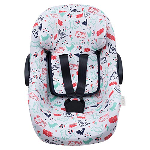 JANABEBE Funda para Pég Perego Primo Viaggio, Uppababy Mesa GO (Dino Party)