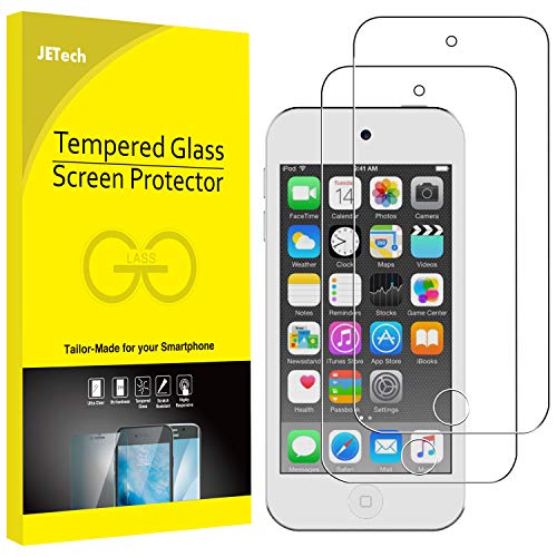 JETech Protector de Pantalla para iPod Touch (7th, 6th y 5th Generacion), Vidrio Templado, 2 Unidades