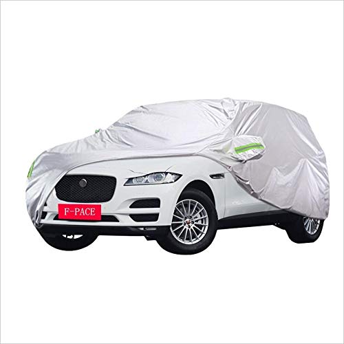 JXXDDQ Cubierta del coche SUV Impermeable Transpirable Espesar Protector solar Cubierta exterior a prueba de polvo Para Jaguar F-PACE Vehículo todo terreno (Size : 2019)