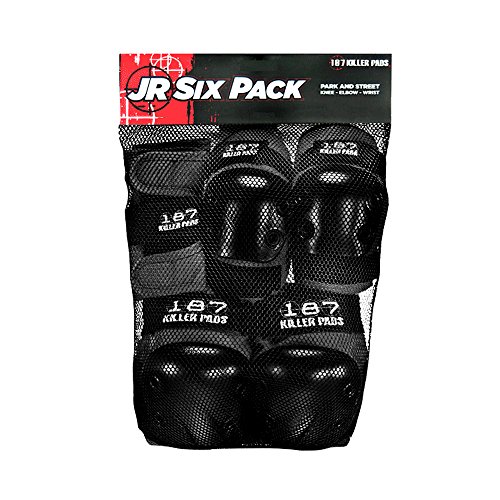 Killer Almohadillas para Equipos de protección Protection niño Six Pack, Black, One Size, 11,11, síp, 00,02