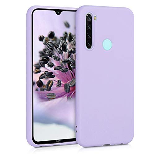 kwmobile Funda Compatible con Xiaomi Redmi Note 8 - Carcasa de TPU Silicona - Protector Trasero en Lila