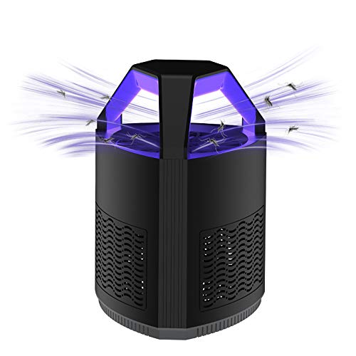 Lampara Antimosquitos Usb 5W Con Ultravioleta Insectos Trampa 5V Atrapa Mosquitos Que Atrae A Los Mosquitos,Silencioso Y Funcional,No TóXicos,Sin RadiacióN,Negro