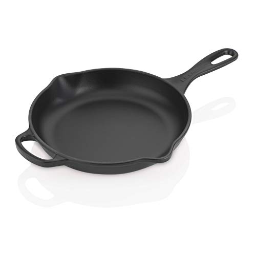 Le Creuset Skillet Evolution de Hierro Fundido, Redonda, Ø 23 cm, para Todas Las Fuentes de Calor, Incl. inducción, Negro Mate, 23.0 cm