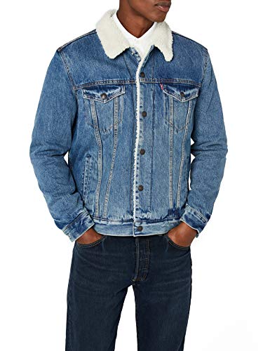 Levi's Type 3 Sherpa Trucker, Chaqueta para Hombre, Azul (Needle Park 0040), XX-Large