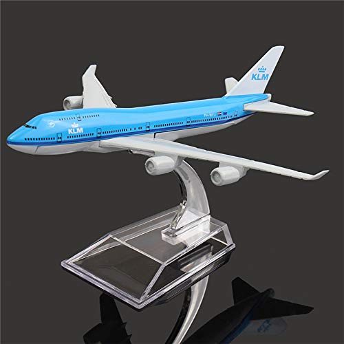 LiféUP B747 KLM Colección Modelo 16 CM Modelo de avión de Metal Modelo de avión Modelo de avión Kits de construcción de Juguete para niños