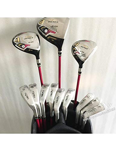 LJPHLL Clubes De Golf para Mujer Conjunto Completo De Palos Drive + Fairway Madera + Planchas Honma Golf Set Graphite Golf Shaft,Una