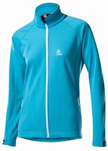 Löffler Mujer Chaqueta Windstopper Soft Shell Aqua, Color Azul, tamaño 48