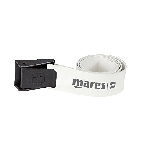 Mares 425812, cinturón elástica para apnea Unisex – Adulto, Color Blanco, Talla única