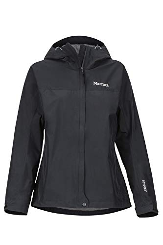 Marmot Minimalist Chaqueta Hard Shell Impermeable con Capucha Ajustable, Mujer, Negro, M