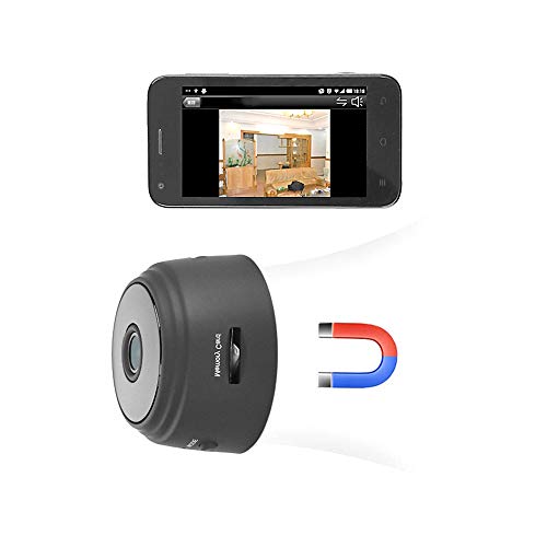 Mini Cámaras espía inalámbricas con Wi-Fi Mini cámara 1080P Imán adsorbido Incorporado Cámaras de vigilancia de Seguridad para el hogar con Detector de Movimiento IR Visión Nocturna