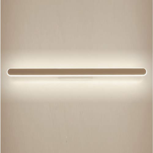 Moderno Cortina larga Apliques de pared, LED 40W Lámpara de espejo Aluminio Lámpara de espejo baño Para Luz de maquillaje-Luz neutra 100cm(39.4in)