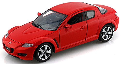 Motormax GOTZMM73323RD Mazda RX-8 Mazda - Maqueta de Coche (Escala 1:24), Color Rojo