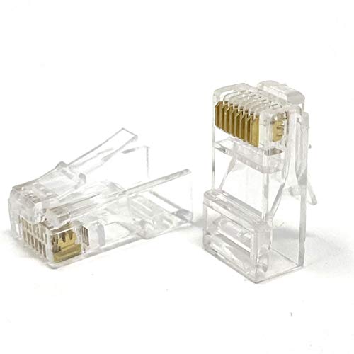 Mr. Tronic 100 Conectores RJ45 | CAT6 8P8C UTP | Enchufe Modular | 100 Unidades