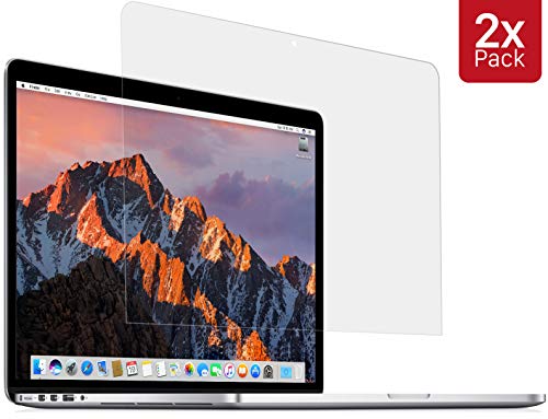 MyGadget 2X Protector Lámina Apple MacBook Pro Retina 13" - de 2012 a Mitad 2016 - Kit de Película de Pantalla Transparente Cristal Claro HD