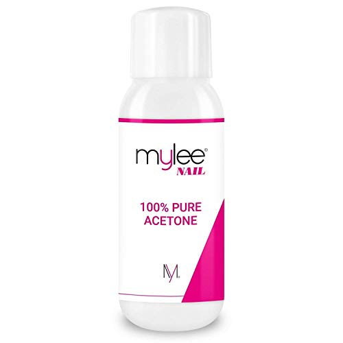 Mylee 100% Acetona Pura de 300ml Removedor de Esmalte de Uñas en Gel UV / LED de Calidad Superior