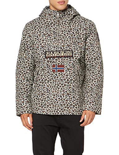 Napapijri Rainforest Pkt Print Chaqueta, Multicolor (Leopard Fantasy FN0), XX-Large para Hombre