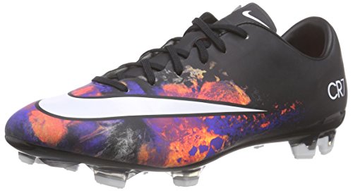 Nike Mercurial Veloce II CR FG, Botas de fútbol para Hombre, Negro/Blanco/Naranja (Black/White-Total Crimson), 42 1/2 EU