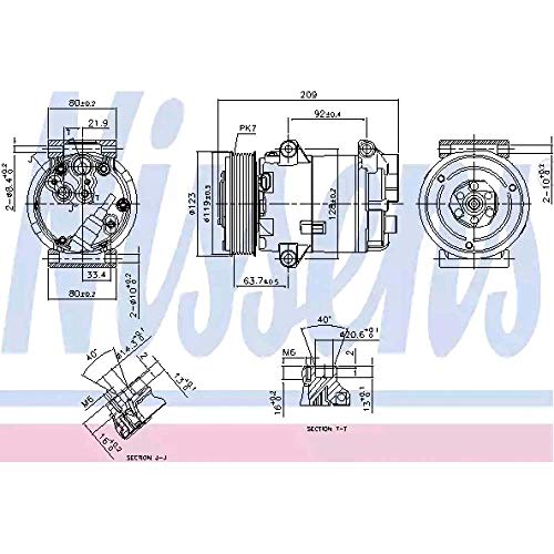 Nissens 89323 Compresor, aire acondicionado