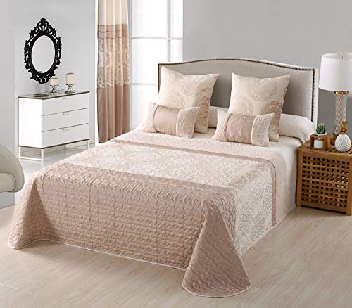 NOVOTEXTIL Itaca Colcha Elegance Jacquard de Algodón y poliéster, Cama 150 cm, 5