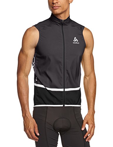 Odlo Radsport Weste Vest Soulor Logic - Chaleco de Ciclismo para Hombre, Color Gris, Talla L