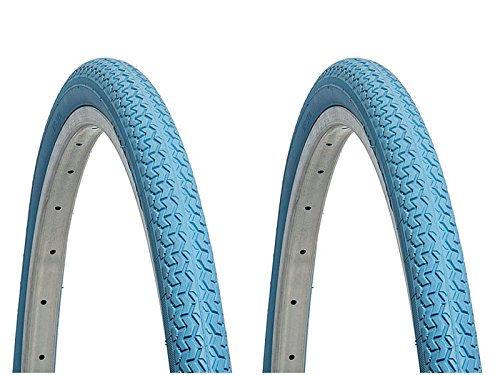 ONOGAL 2X Cubierta Rueda Deli Tire Color Azul 26" 26 x1.3/8 Bicicleta MTB Urbana 6153az