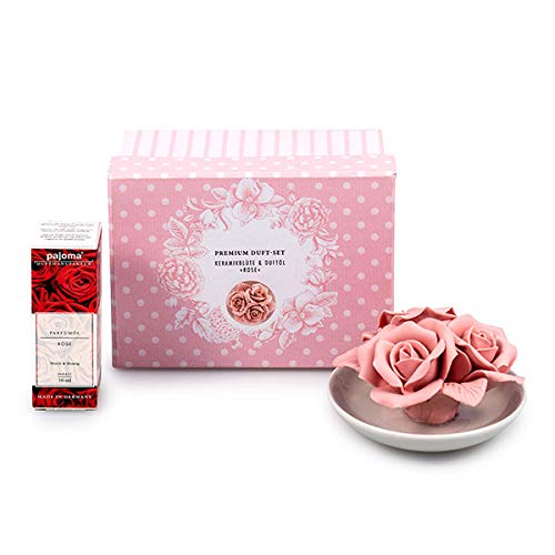 Pajoma Ambientador Premium Set Cerámica Flor Rose