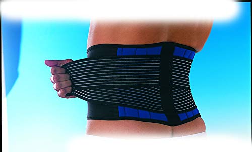 Patterson Medical - Faja lumbar de neopreno (doble agarre, tamaño mediano)