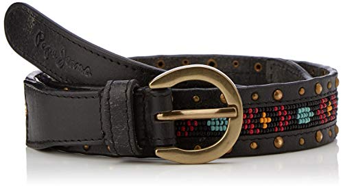 Pepe Jeans Traci Belt Cinturón, Negro (Black 999), 95 (Talla del fabricante: Large) para Mujer