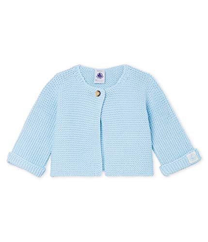 Petit Bateau Cardigan_4966302 Chaqueta Punto, Azul (Toudou 02), 52 (Talla del Fabricante: N 50centimeters) para Bebés