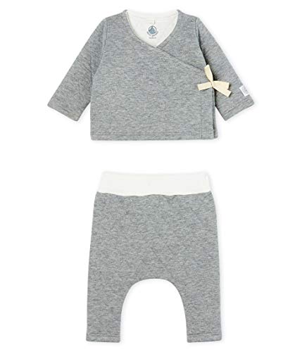 Petit Bateau Ensemble 2 Pieces_5042702 Conjunto, Gris (Subway Chine 02), 86 (Talla del Fabricante: 18M/81centimeters) para Bebés