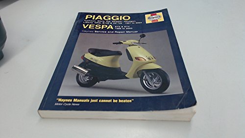 Piaggio (Vespa) Scooters Service and Repair Manual: 1991 to 2004 (Haynes Service and Repair Manuals)