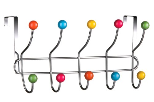 Premier Housewares - Perchero para Puerta (10 Ganchos), Multicolor