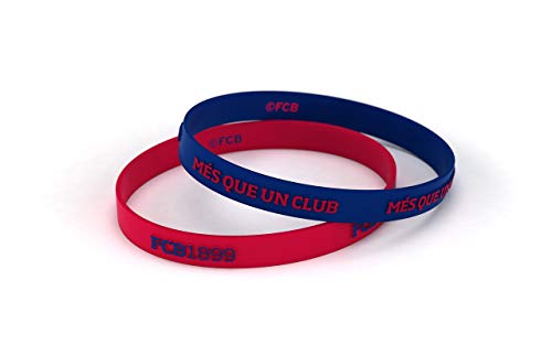 Pulsera Fútbol Club Barcelona Relieve Azulgrana Junior para Mujer y Niño | Pulsera Barça de silicona primera equipación | Apoya al FCBarcelona con un producto oficial culé | FCB