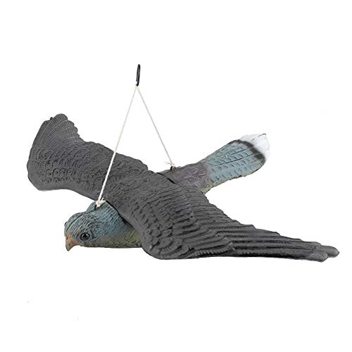 qkdop Simulación Flying Falcon Decoy Pájaro Detergente Gaviota Realista Proteger Decoración Cebos De Caza para La Herramienta De Jardín