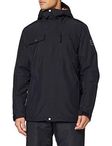 Quiksilver Hombres de la misión Solid – Chaqueta para Deportes de Nieve, Hombre, Color Antracita, tamaño S