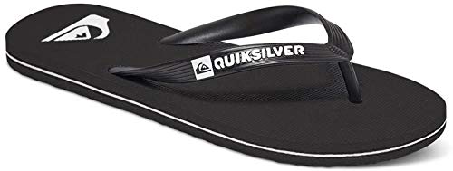 Quiksilver Molokai - Flip-Flops For Men, Zapatos de Playa y Piscina para Hombre, Negro (Black/Black/White Xkkw), 42 EU