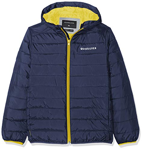 Quiksilver Scaly - Chaqueta Acolchada Con Capucha Para Chicos 8-16 Chaqueta Acolchada Con Capucha, Niños, navy blazer, S/10