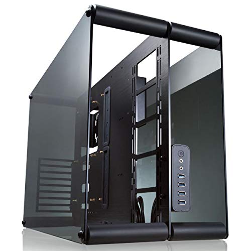 RAIJINTEK Paean Escritorio Negro, Transparente - Caja de Ordenador (Escritorio, PC, Aluminio, SPCC, Vidrio Templado, Negro, Transparente, ATX,Micro ATX,Mini-ITX, 14 cm)