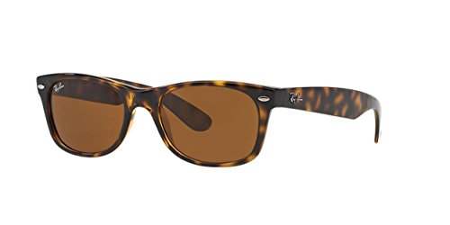 Ray-Ban New Wayfarer - Gafas de sol unisex, color marrón (havana), talla 52 mm