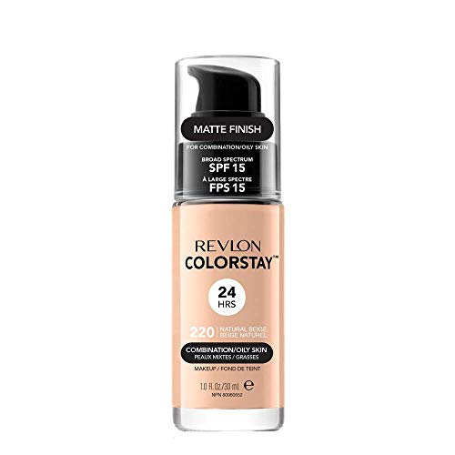 Revlon ColorStay Base de Maquillaje piel mixto/graso FPS15 (#220 Natural Beige) 30ml