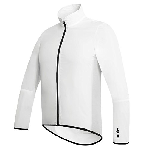 rh+ Chaqueta Cortavientos Wind Shell, Blanco/Negro, Talla S