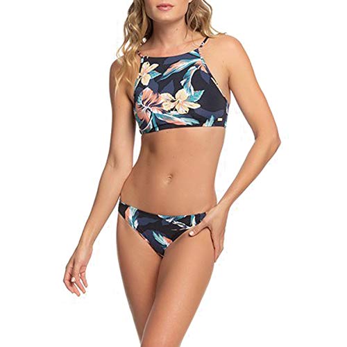 Roxy - Conjunto de Bikini Crop Top - Mujer - L - Negro