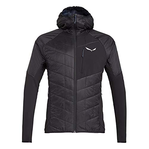 SALEWA Ortles Hybrid Tirolwool Celliant Chaqueta, Hombre, Negro (Black out), M