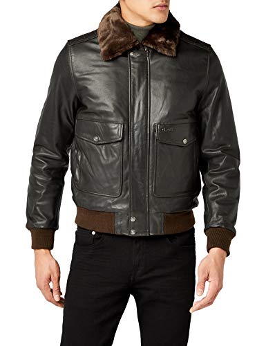 Schott NYC Lc5331x - Chaqueta Hombre, Braun (anthracite brown 80), XX-Large