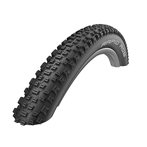 Schwalbe Rapid Rob Cubierta para Bicicleta de montaña, 27.5x2.25, Unisex, Negro