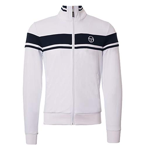 Sergio Tacchini de los Hombres Damarindo Archivio Chaqueta de chándal, Blanco, XXL