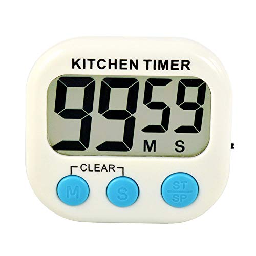 Szaerfa Cocina digital cocina gran LCD contador de tiempo abajo hasta reloj alarma magnético