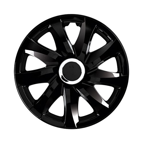 Tapacubos Drift Negro 14", Set 4 Piezas