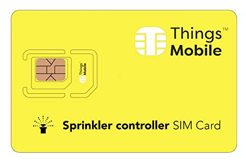 Tarjeta SIM IOT/M2M para CENTRALITA DE RIEGO / SPRINKLER CONTROLLER - Things Mobile - con cobertura global y red multioperador GSM/2G/3G/4G LTE, sin costes fijos. 10 € de crédito incluido