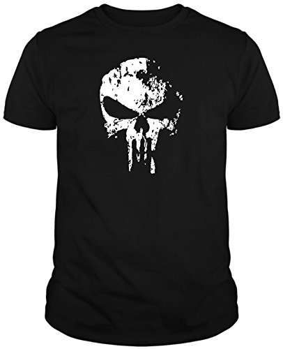 The Fan Tee Camiseta de NIÑOS Punisher El Castigador Comic Calavera 9-10 Años